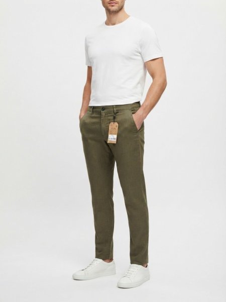 بنطلون كتان زيتي JEANS PRO P600-V036